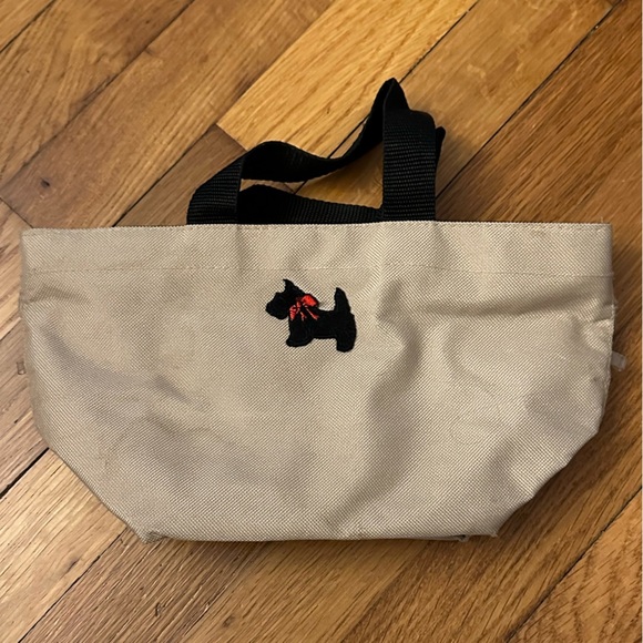 Dog top Handle Canvas Purse with Pouch - Picture 2 of 7